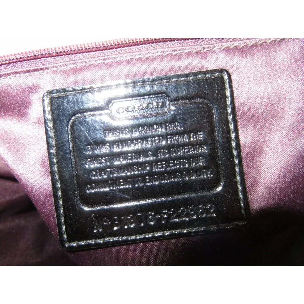 Coach Poppy Purple OP Art C Logo Signature Graffiti Glam Handbag